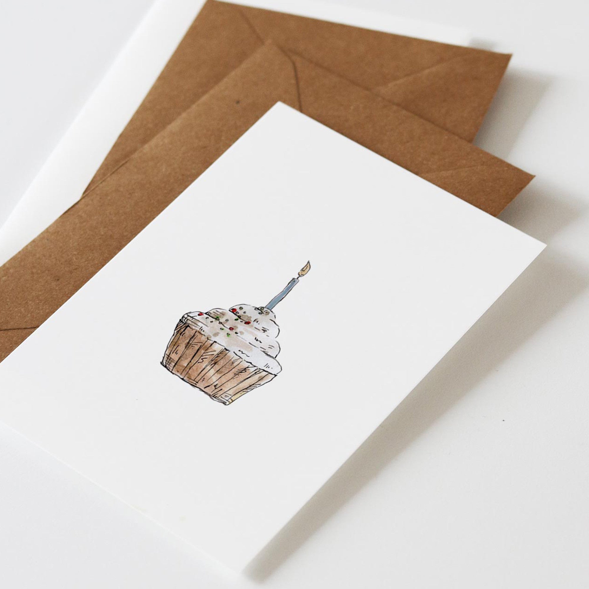 Postkarte Muffin von inkylines