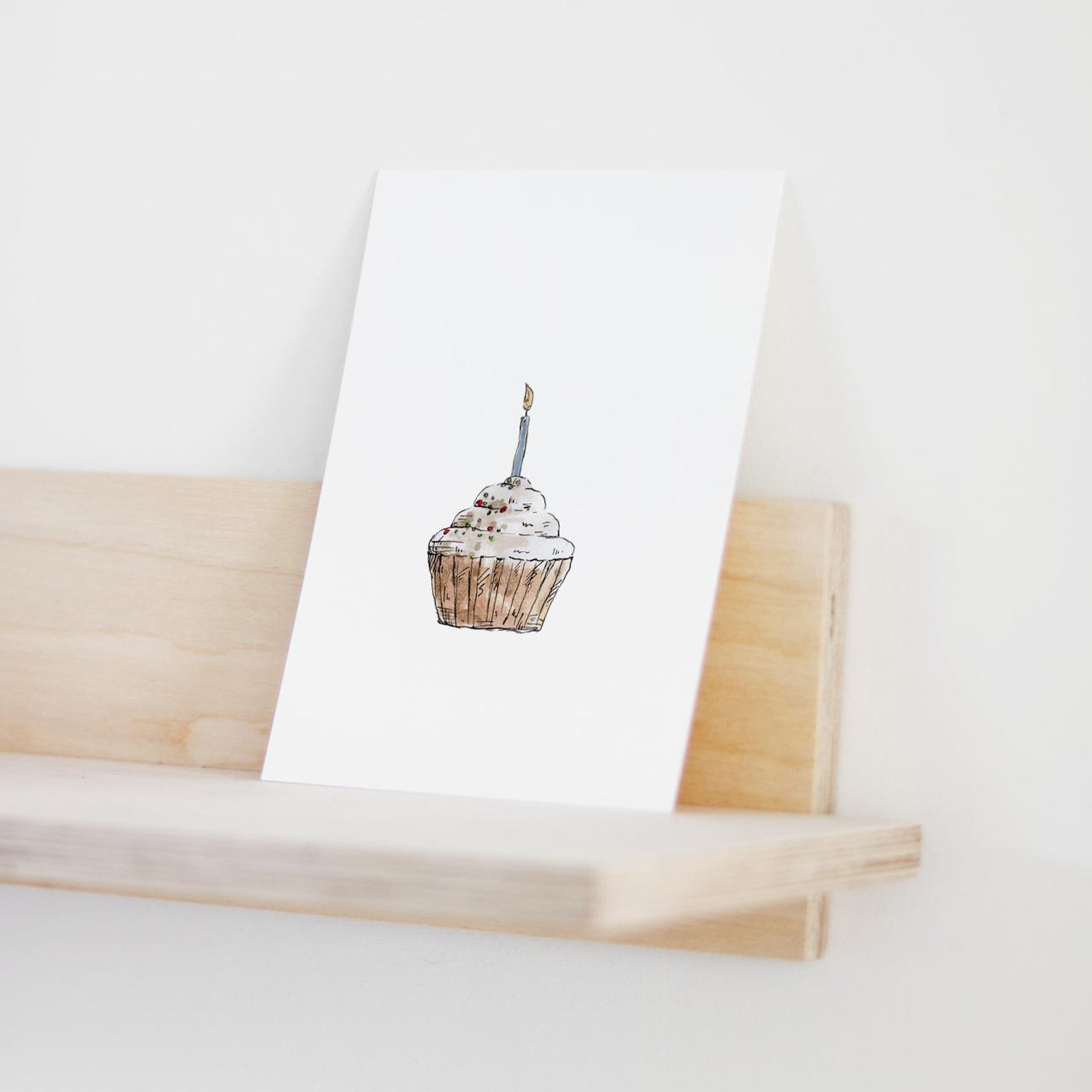 Postkarte Muffin von inkylines